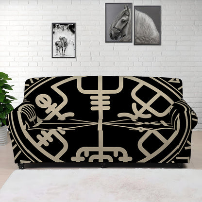 Viking Vegvisir Print Sofa Cover