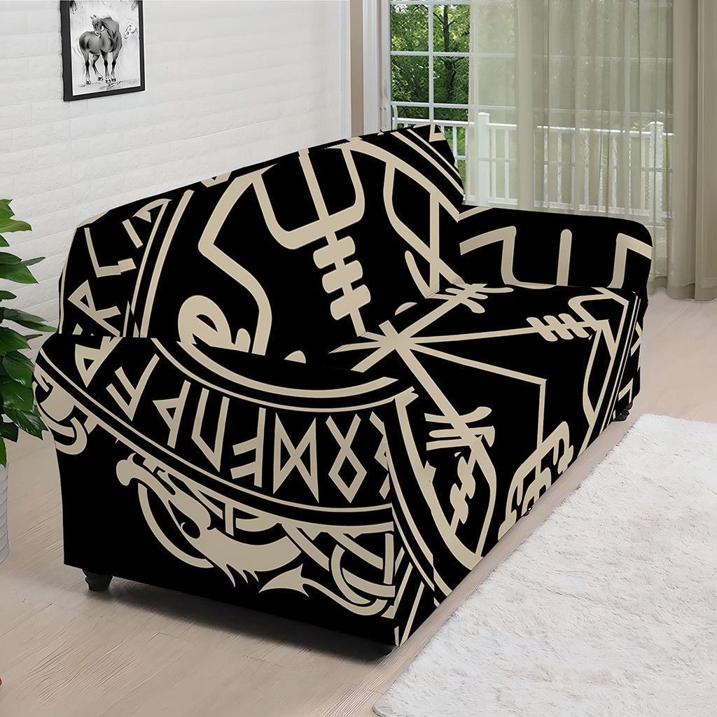 Viking Vegvisir Print Sofa Cover