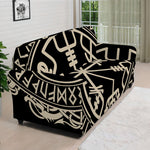 Viking Vegvisir Print Sofa Cover