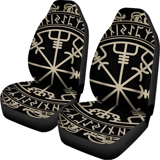 Viking Vegvisir Print Universal Fit Car Seat Covers