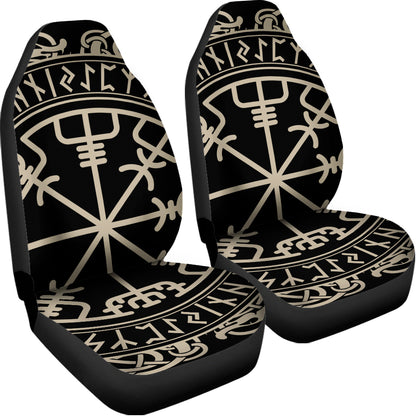Viking Vegvisir Print Universal Fit Car Seat Covers