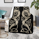 Viking Wolves Symbol Print Blanket