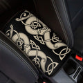 Viking Wolves Symbol Print Car Center Console Cover