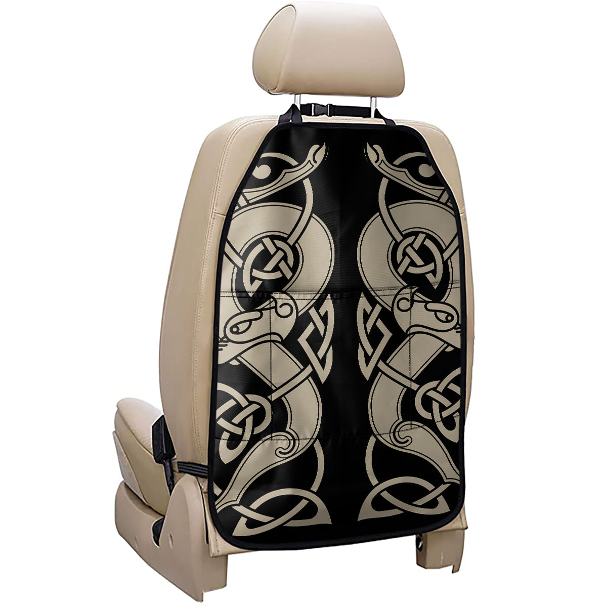 Viking Wolves Symbol Print Car Seat Organizers