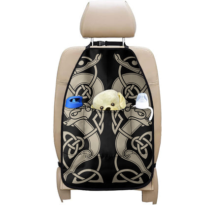 Viking Wolves Symbol Print Car Seat Organizers