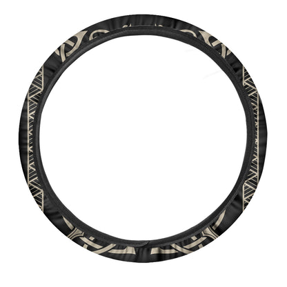 Viking Wolves Symbol Print Car Steering Wheel Cover