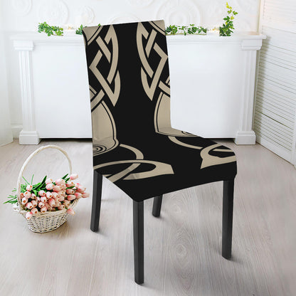 Viking Wolves Symbol Print Dining Chair Slipcover