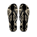 Viking Wolves Symbol Print Flip Flops
