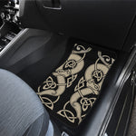 Viking Wolves Symbol Print Front and Back Car Floor Mats