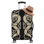 Viking Wolves Symbol Print Luggage Cover
