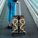 Viking Wolves Symbol Print Luggage Cover