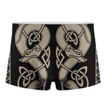 Viking Wolves Symbol Print Men's Boxer Briefs