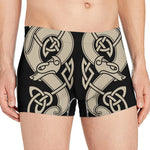 Viking Wolves Symbol Print Men's Boxer Briefs