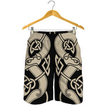 Viking Wolves Symbol Print Men's Shorts