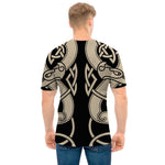 Viking Wolves Symbol Print Men's T-Shirt