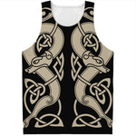 Viking Wolves Symbol Print Men's Tank Top