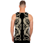 Viking Wolves Symbol Print Men's Tank Top
