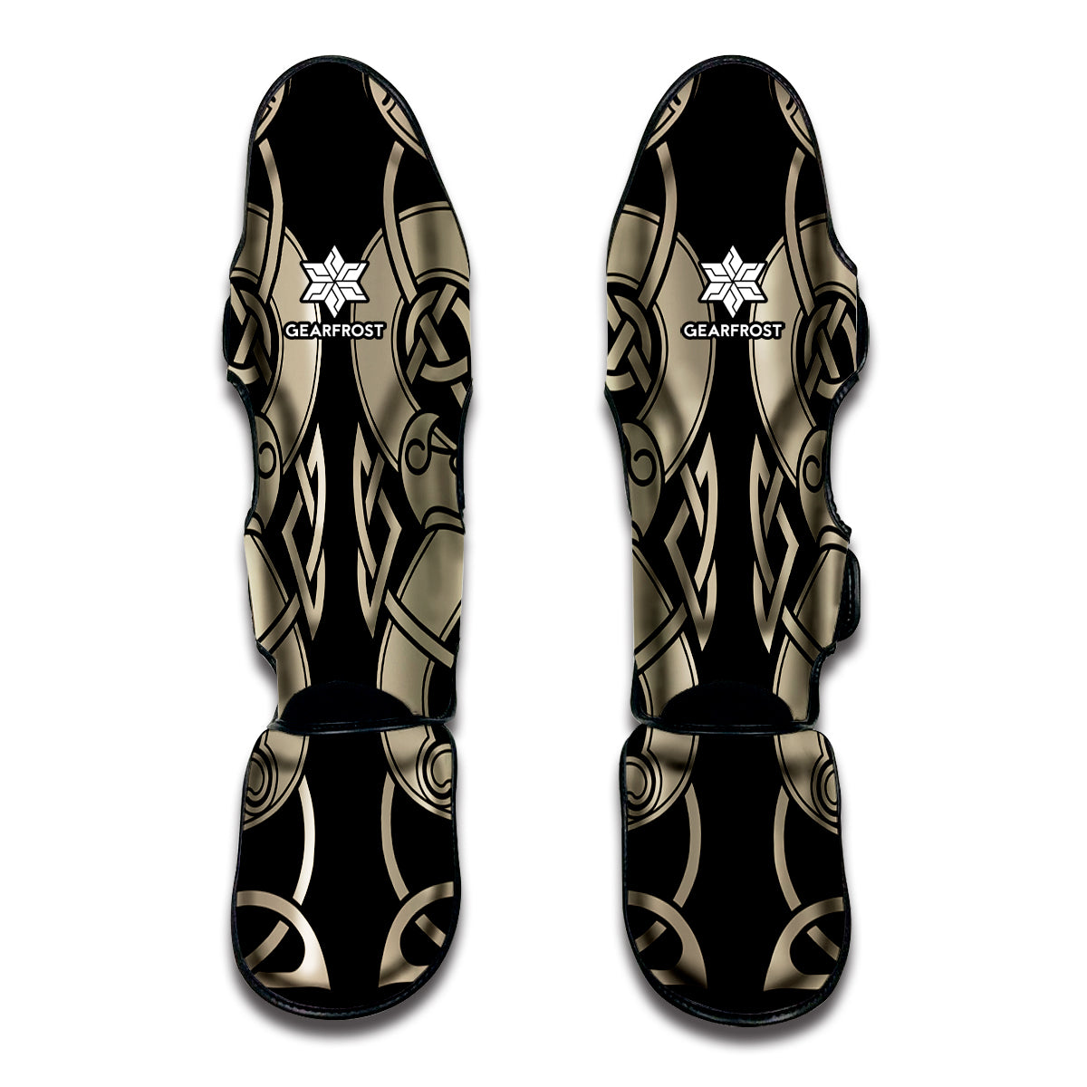 Viking Wolves Symbol Print Muay Thai Shin Guard