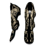 Viking Wolves Symbol Print Muay Thai Shin Guard