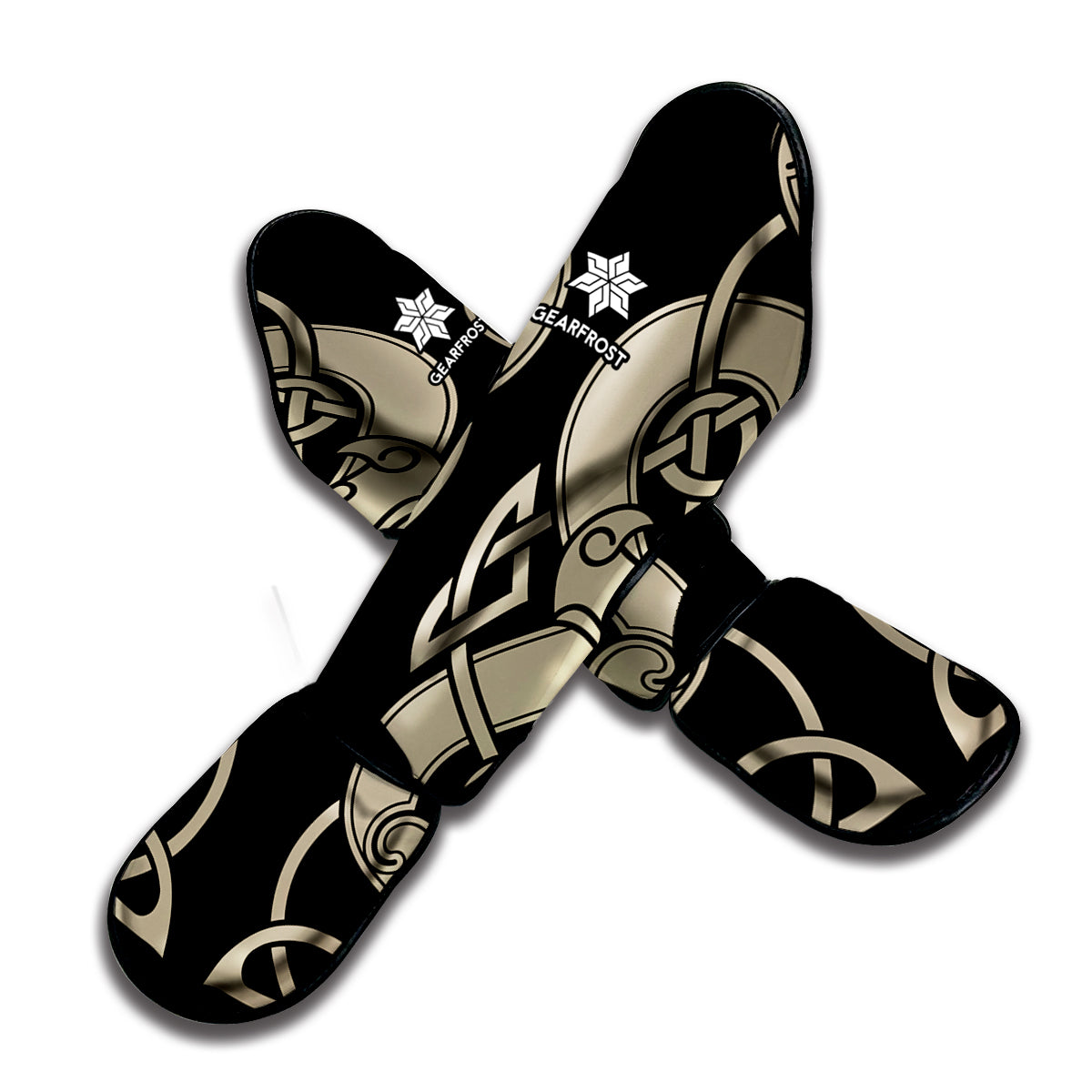 Viking Wolves Symbol Print Muay Thai Shin Guard