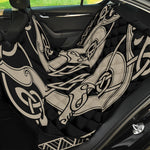 Viking Wolves Symbol Print Pet Car Back Seat Cover