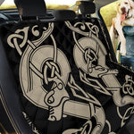 Viking Wolves Symbol Print Pet Car Back Seat Cover