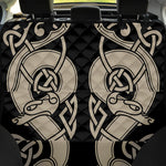 Viking Wolves Symbol Print Pet Car Back Seat Cover