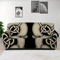 Viking Wolves Symbol Print Sofa Cover
