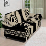 Viking Wolves Symbol Print Sofa Cover