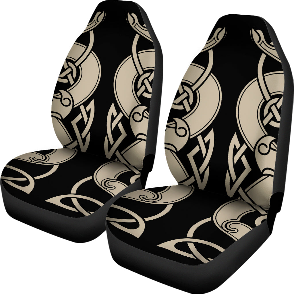 Viking Wolves Symbol Print Universal Fit Car Seat Covers