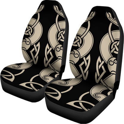 Viking Wolves Symbol Print Universal Fit Car Seat Covers