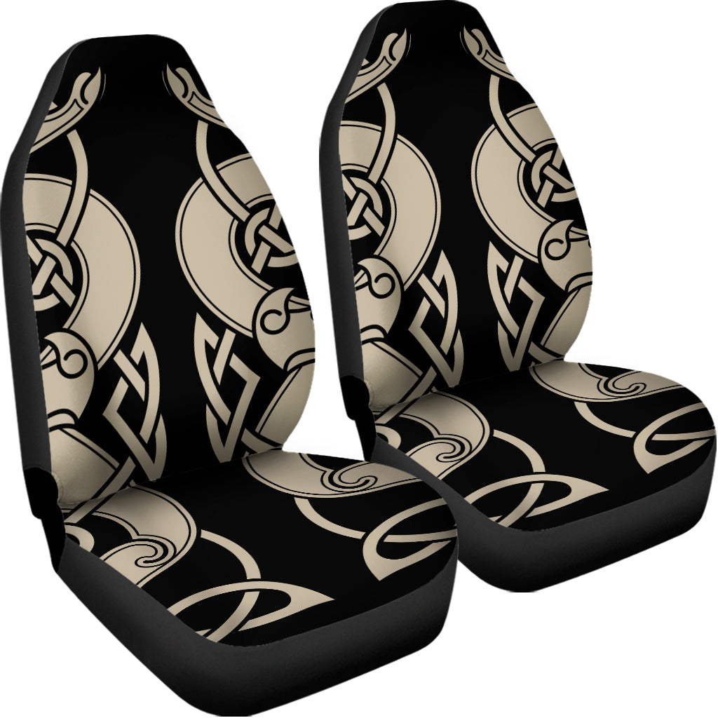 Viking Wolves Symbol Print Universal Fit Car Seat Covers