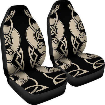 Viking Wolves Symbol Print Universal Fit Car Seat Covers