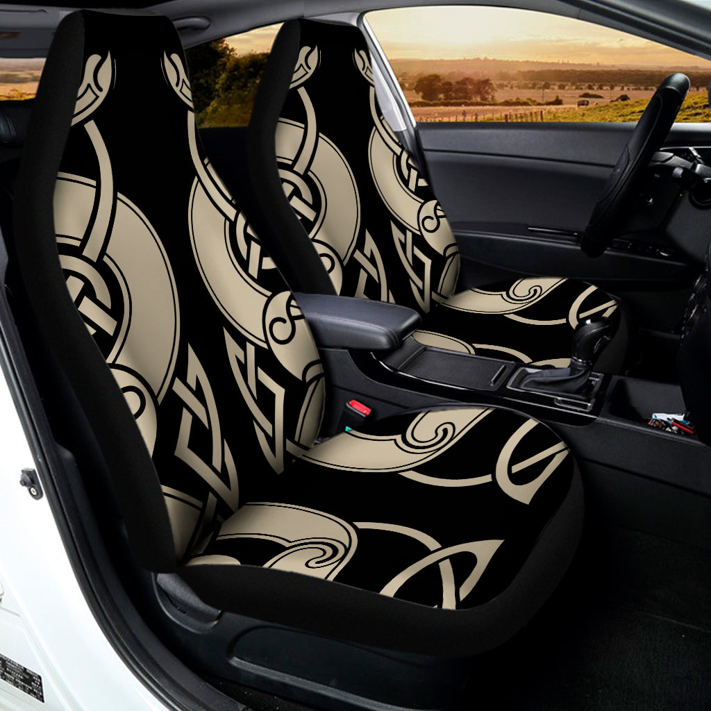 Viking Wolves Symbol Print Universal Fit Car Seat Covers