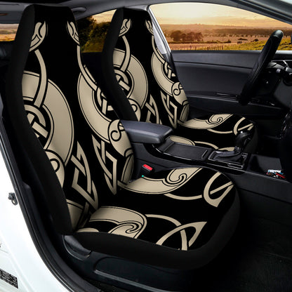 Viking Wolves Symbol Print Universal Fit Car Seat Covers