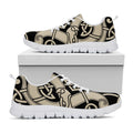 Viking Wolves Symbol Print White Running Shoes