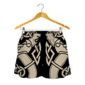 Viking Wolves Symbol Print Women's Shorts