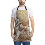 Vintage Alaskan Malamute Print Apron