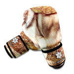 Vintage Alaskan Malamute Print Boxing Gloves