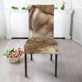 Vintage Alaskan Malamute Print Dining Chair Slipcover