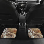 Vintage Alaskan Malamute Print Front and Back Car Floor Mats
