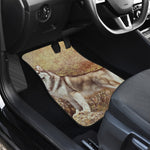 Vintage Alaskan Malamute Print Front and Back Car Floor Mats
