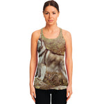 Vintage Alaskan Malamute Print Women's Racerback Tank Top