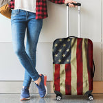 Vintage American Flag Patriotic Luggage Cover GearFrost