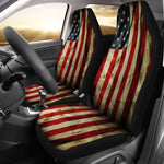 Vintage American Flag Patriotic Universal Fit Car Seat Covers GearFrost