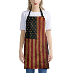 Vintage American Flag Print Apron