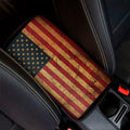 Vintage American Flag Print Car Center Console Cover