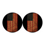 Vintage American Flag Print Car Coasters