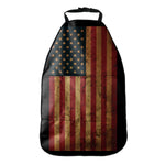 Vintage American Flag Print Car Seat Organizers