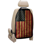 Vintage American Flag Print Car Seat Organizers